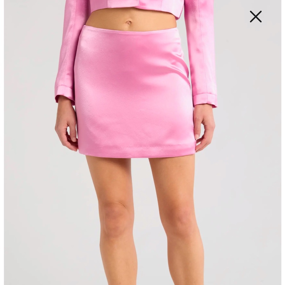 Doris Satin Miniskirt - Cinq à Sept